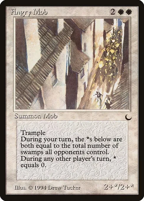 Angry Mob SP The Dark MTG Magic the Gathering White English Card - Image 1 of 1