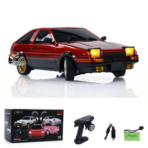 1/18 US Stock LDRC 4x2 RC Drift Racing Car AE86 RTR Vehicle Model W/Gyroscope - Picture 1 of 11