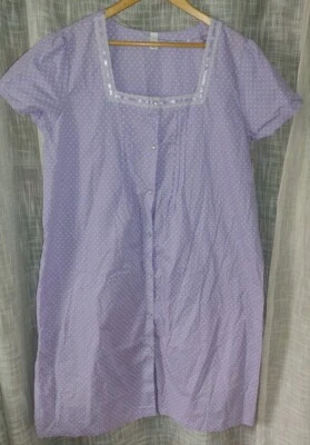 💤Plumero de casa vintage K-Mart ROSA cierre a presión púrpura blanco polk punto A L Foto 1 de 4