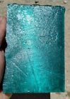 Sea Green TEAL Fiber Optic Glass  Rough Flintknapping Lapidary Cabochon 1.7#
