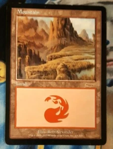 Mountain MTG Arena Promo Rob Alexander 2003 Slightly Played x1 JS8 - Picture 1 of 4