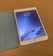 Apple iPad Mini 3 16GB White and Light Blue Smart Folio cover Bundle