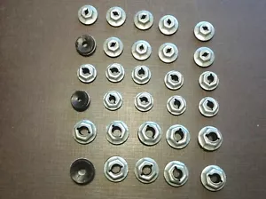 30 pcs 1/8" 3/16" 1/4" emblem script name plate thread cutting sealer nuts Nash - Picture 1 of 5