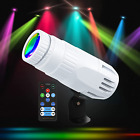 Weißes Pinspotlicht mit Fernbedienung hell Spiegel Disco Ball Strahler Mini 15W RGBW