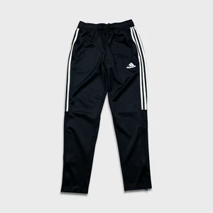 Adidas Track Pants Mens Medium Black Stripes Aeroready Training Athletic Jogger - Picture 1 of 10