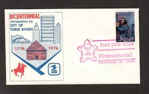 Fort Pitt USPS FDC SC #1631 Fifer 1976 13¢ Spirit of ’76 Pittsburgh PA Bicentenn - Picture 1 of 1