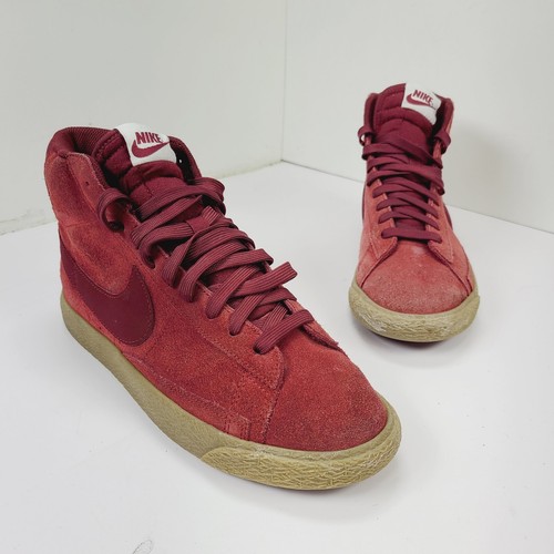 Nike Youth taglia 7 blazer mid team rosso gomma scarpe alte scamosciate donna taglia 8 5