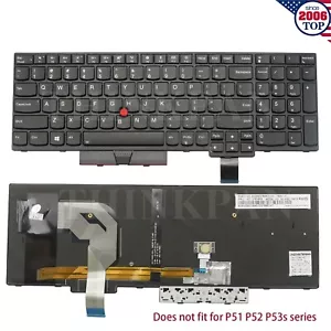 New US Keyboard Backlit for Lenovo ThinkPad P51S P52S T570 T580 01HX248 01ER541 - Picture 1 of 10