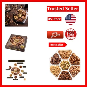 Cesta de regalo de nueces surtidas especiales - golosina gourmet perfecta para cumpleaños y más - Imagen 1 de 7