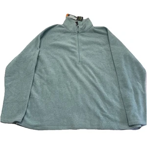 NWT Eddie Bauer Fleece Women's XXL Long Sleeve Blue 1/4 Zip Pullover Sweater - Picture 1 of 6