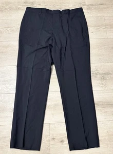 Brooks Brothers rot Fleece Wolle Anzughose Herren Gr. 36x28 marineblau Nadelstreifen - Bild 1 von 5