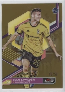 2023 Topps Finest MLS Gold Refractor /50 Sean Zawadzki #85 Rookie RC - Picture 1 of 3