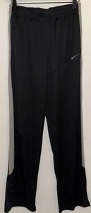 Nike Dri-Fit Pants Youth Boy’s Size XL Black Polyester And Grey Side Stripe - Picture 1 of 12