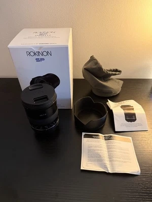 Lente Rokinon SP 35 mm f/1,2 para Canon EF *EXCELENTE* LEER DESCRIPCIÓN Foto 1 de 4