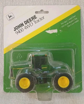 ERTL 1/64 John Deere 9400 4WD Tractor with Triples Vintage 90s Die-cast #5937 - Image 1 of 2
