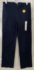 Cat & Jack Boys Size 14 Straight School Uniform Pants Adjustable Waist Blue NWT - Picture 1 of 3