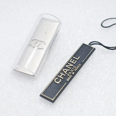 Chanel Vintage Plastic Dome Metal Coco Mark Money Clip Clear Silver - Image 1 of 4