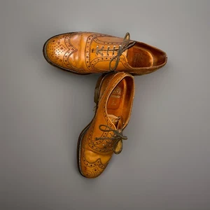 Grenson Brown Brogue Größe 41, handgefertigte Herrenschuhe - Bild 1 von 11