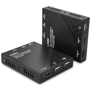 LINDY 120m Cat.6 HDMI & USB KVM Extender - Afbeelding 1 van 5