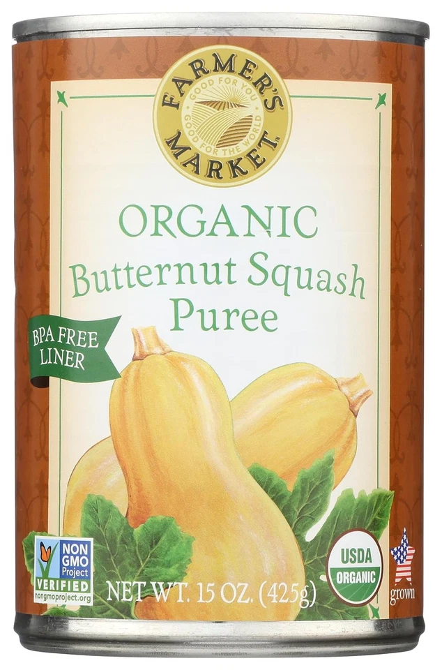 Farmer's Market Foods, Organic Canned Butternut Squash Puree, 15 oz - Image 1 of 1