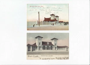 Vintage Postcards - State Bath House_Lynn, MA - Posted 1906 - Common Addressee  - Picture 1 of 2