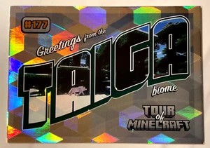 Greetings From The Taiga Biome Foil 2024 Panini Minecraft #177 - Picture 1 of 2