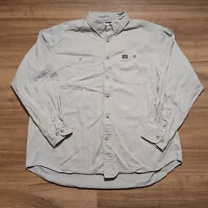 Wrangler Riggs Workwear Button Down Hemd Herren Gr. XXL Beige Langarm - Bild 1 von 11