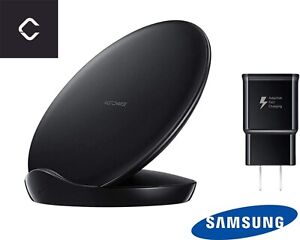 Samsung Qi Certified Fast Charger Wireless Charger Stand - w/ Apple Lightning