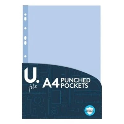 A4 Punched Pockets, 1 - 500 Buy More For Better Prices - Image 1 of 4