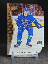Quinn Hughes 2019-20 Upper Deck Series 2 Gold Die Cut Rookie Card RDT-5