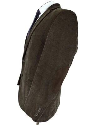 Chaps Ralph Lauren 40R Brown Corduroy Elbow Pads Sport Coat Jacket Blazer Cotton - Image 1 of 4