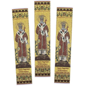 Marcadores San Rafael de Brooklyn - Juego de 3 - Ic Xc Arte Textil 9 1/8"x2" - Imagen 1 de 1
