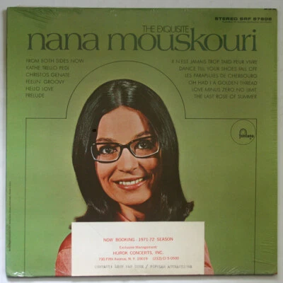The Exquisite Nana Mouskouri 1969 PROMO LP SEALED Hurok Concerts Exclusive Mgmt  - Image 1 of 2