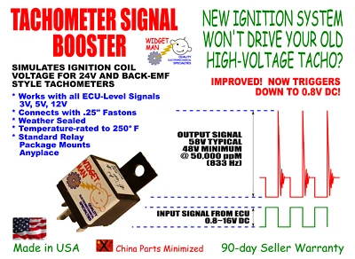 TACH TACHOMETER SIGNAL BOOSTER, 3~16V In -> 48~63V Out, compare to MSD 8920 - Image 1 of 4
