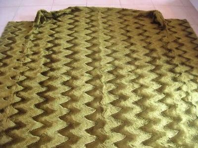 Dessus de lit Pelfran moumoute vert émeraude années 1970 de 2,20 mètres - Photo 1/4