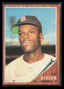 BOB GIBSON 1962 Topps Baseball #530 ST. LOUIS CARDINALS Vintage