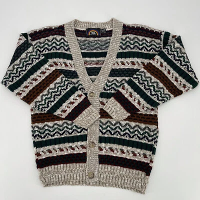 Suéter New Era Hecho en EE. UU. Años 90 Rojo Verde Azul Niños Niños Niñas Talla 16-18 De Colección Foto 1 de 4