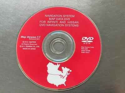 INFINITI NISSAN FACTORY  NAVIGATION DVD  VERSION 7.7 ORIGINAL 2011 UPDATE OEM🟠 - Image 1 of 4