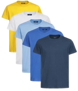 Hanes Plain Childs Kids Girls Boys Cotton Tee Short Sleeve Crew Neck T-Shirt - Picture 1 of 12