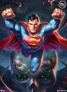 SUPERMAN MAN Of STEEL BATTLES BRAINIAC Print #53/200 SIGNED Pascenko Sideshow - Picture 1 of 6