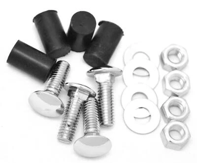 Pernos de montaje de herrajes de placa de aleta de barro superior trasera para perno de 4 orificios en UP#10403 cada uno Foto 1 de 4