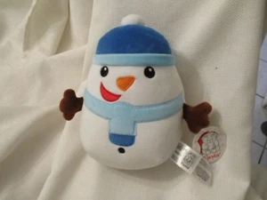 Fiesta Toys Peluche Blanco Azul 7" Navidad Peluche Muñeco de Nieve Huggy Squishy - Imagen 1 de 2