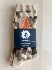 Calze uomo Volcom full stone marrone mimetiche tubino taglia 9-12 nuove - Foto 1 di 3