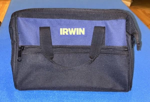 Irwin Tools 12" Wide Mouth Tool Bag Satchel Blue and Black IRST51217M - Picture 1 of 11