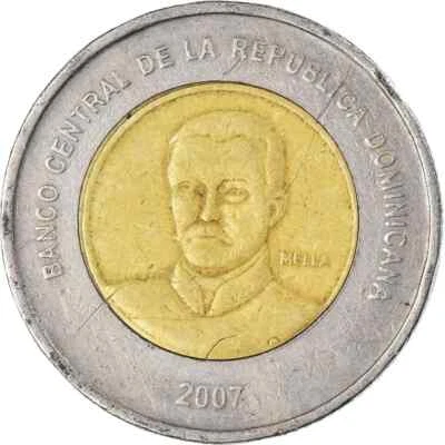 2007 Dominican Republic 10 Pesos Coin Republica Dominicana Moneda Banco Central - Image 1 of 4