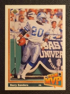 Barry Sanders 1991 cubierta superior #458 Detroit Lions color: blanco - Imagen 1 de 2