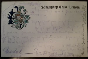 AK Sängerschaft ERATO Dresden 1917 Studentika Darmstadt - Bild 1 von 1