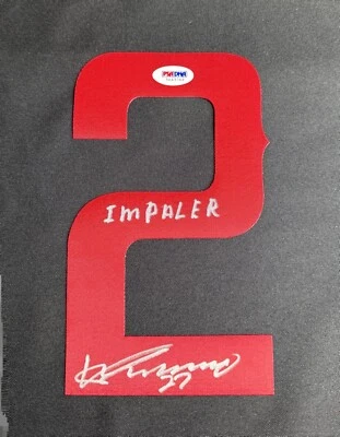 Vladimir Guerrero Signed Angels Jersey Number Only #2 'Impaler' 8 Inches PSA - Image 1 of 3