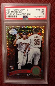 Aggiornamento Topps 2011 J.D. Carta Baseball Martinez Cognac Diam Anniv #US186 PSA 7 NM - Foto 1 di 2
