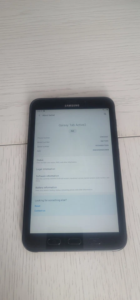 Samsung Galaxy Tab Active 2 16GB, Wi-Fi + 4G SM-T395 8in - Black (Rugged) - Image 1 of 2